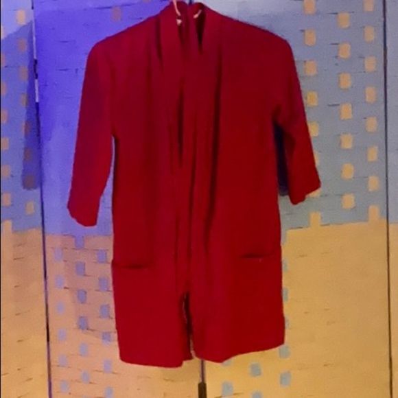 Girls Red belted Robe - Picture 4 of 4